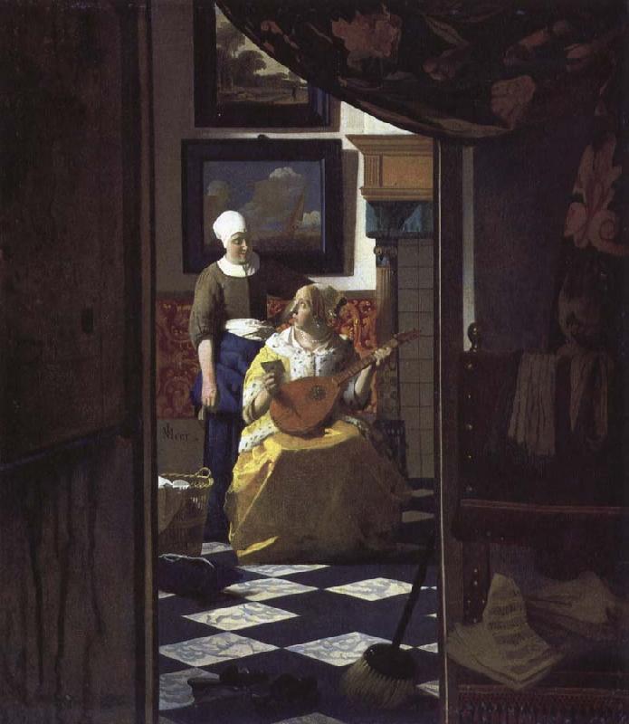 Jan Vermeer letter Germany oil painting art